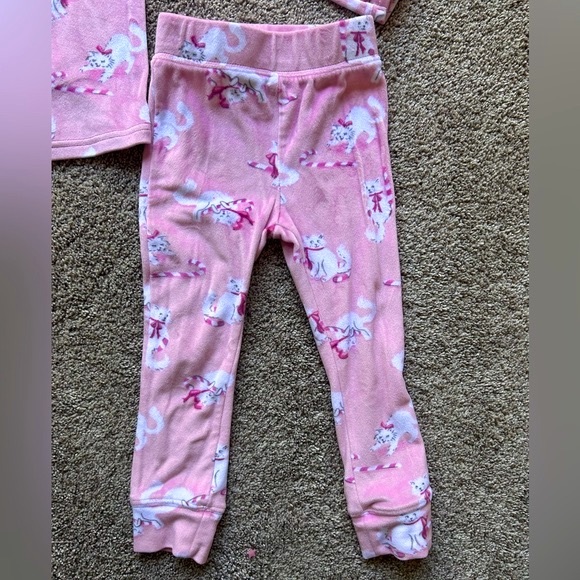 Munki Munki Pink Holiday Pajamas, 4T - Picture 4 of 9